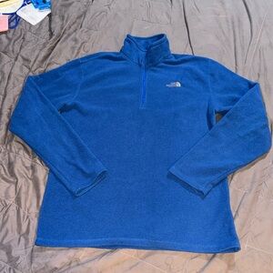 THE NORTH FACE QUARTER ZIP ROYAL BLUE